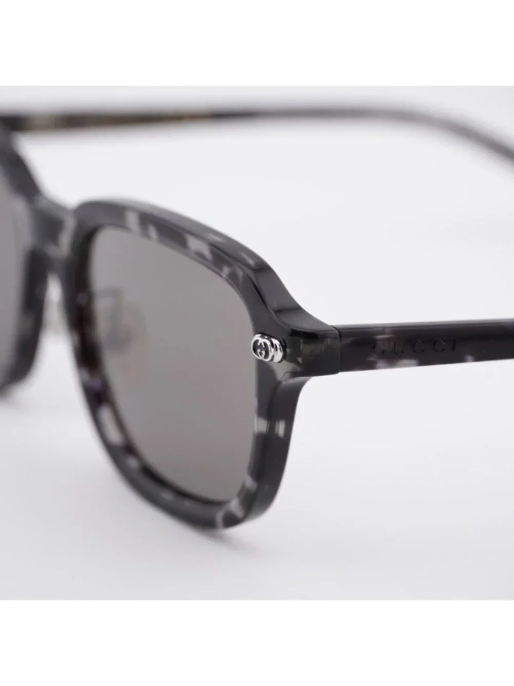 Gucci GG1948SK 002 Sunglasses Grey Havana Square Frame, Grey Lenses